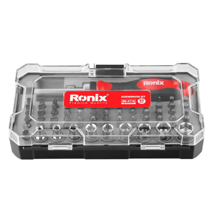 خرید ست پیچ گوشتی و بکس 64 عددی رونیکس RH-2716 | قیمت و مشخصات
