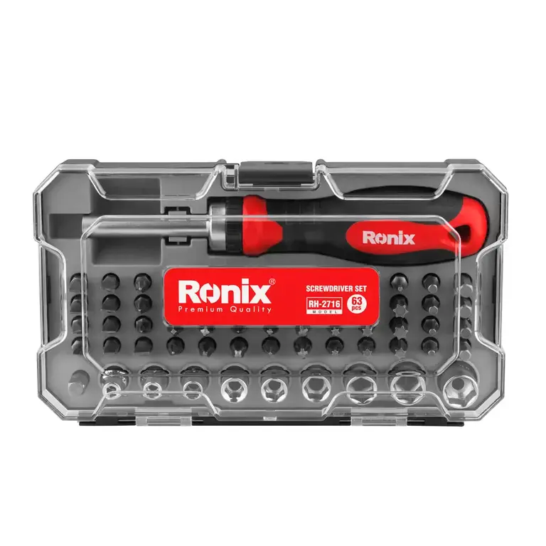 خرید ست پیچ گوشتی و بکس 64 عددی رونیکس RH-2716 | قیمت و مشخصات