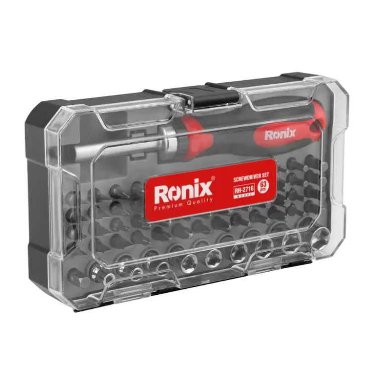 خرید ست پیچ گوشتی و بکس 64 عددی رونیکس RH-2716 | قیمت و مشخصات
